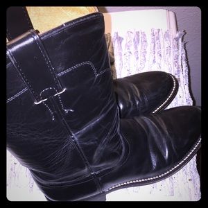 Tony lama boys size 5 boots black